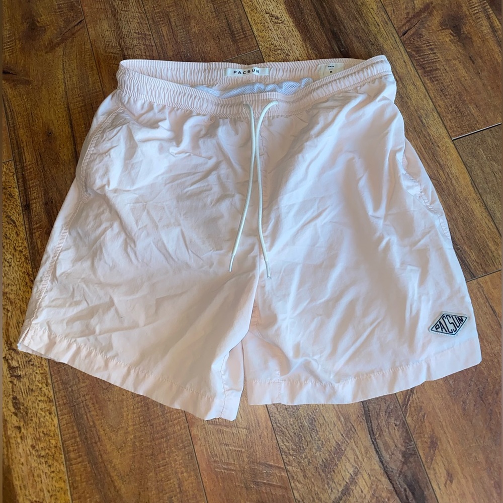Light Pink PacSun Swim Shorts